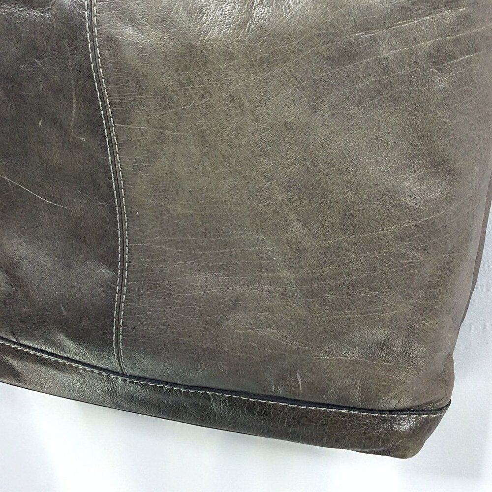 Jack Georges Voyager Olive Brown Leather Crossbody Shoulder Bag - Picture 13 of 16
